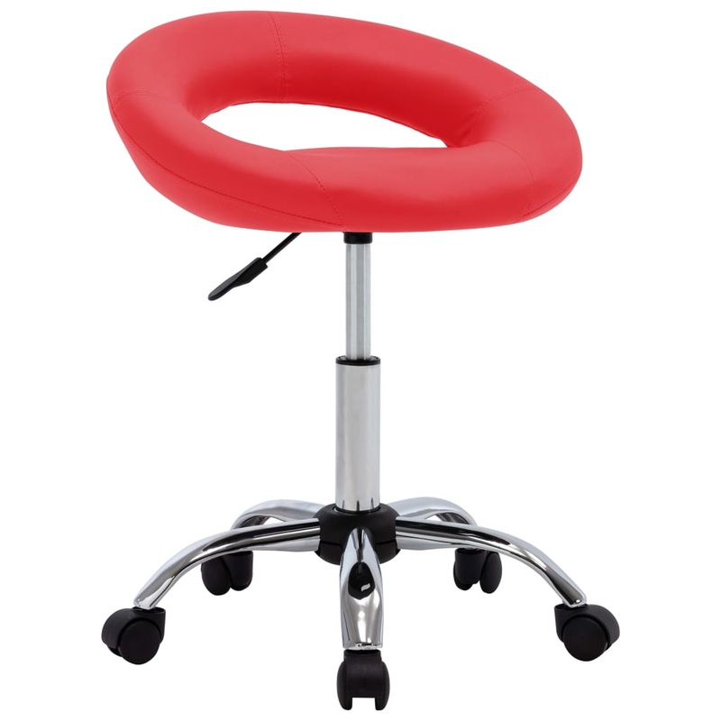 Chaise pivotante  manger Rouge Similicuir