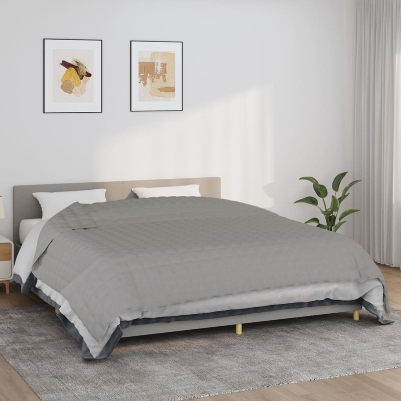 Couverture leste Gris 235x290 cm 15 kg Tissu
