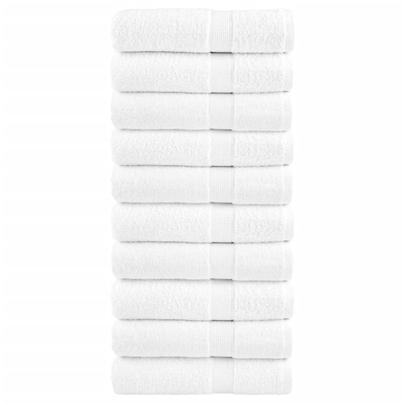 Serviettes de bain de qualit suprieure SOLUND 10 pcs blanc