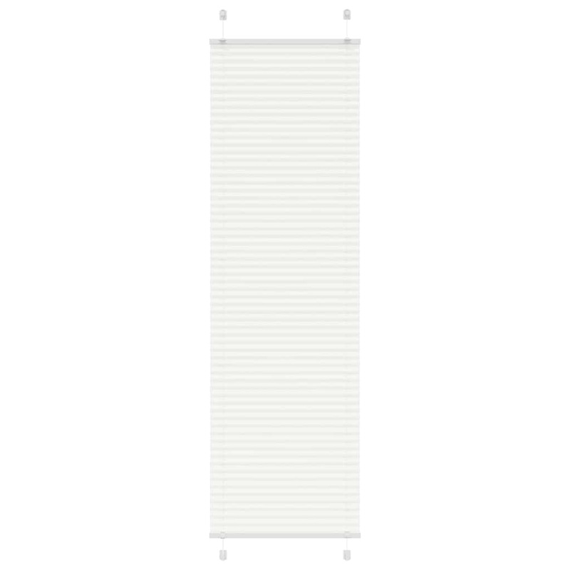Store pliss blanc 60x200 cm largeur du tissu 59,4 cm polyester