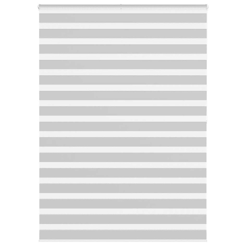 Store zbre gris clair largeur du tissu 150,9 cm polyester