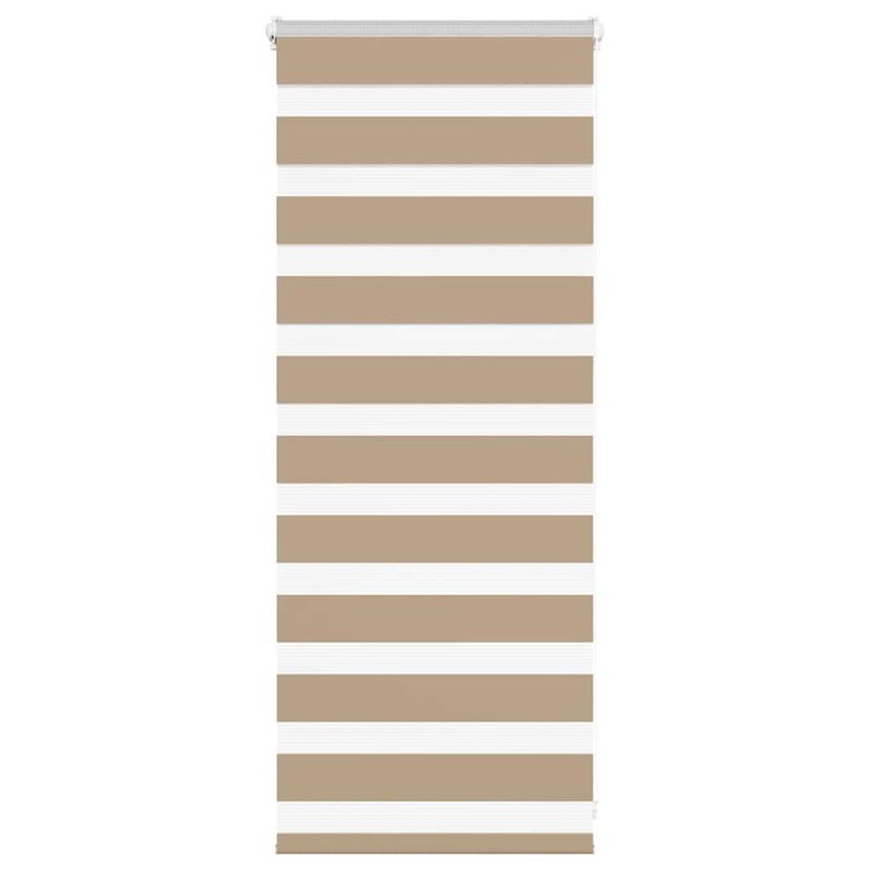 Store zbre marron sable largeur du tissu 60,9 cm polyester