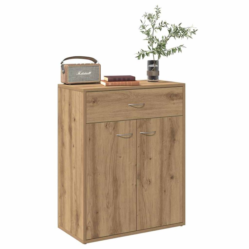 Buffet chne artisanal 60x30x75 cm bois d'ingnierie