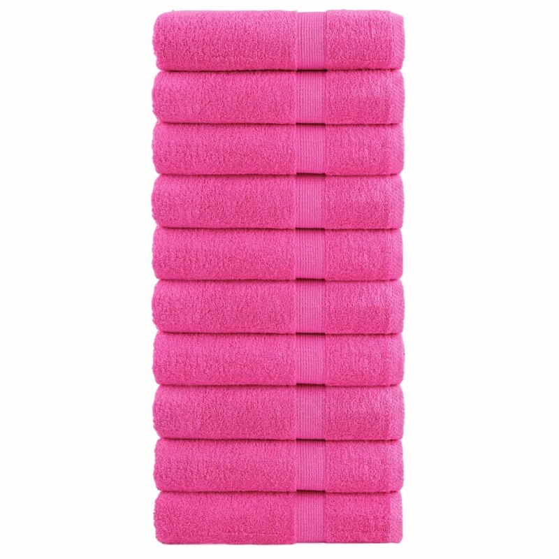 Serviettes de douche de qualit suprieure SOLUND 10 pcs rose
