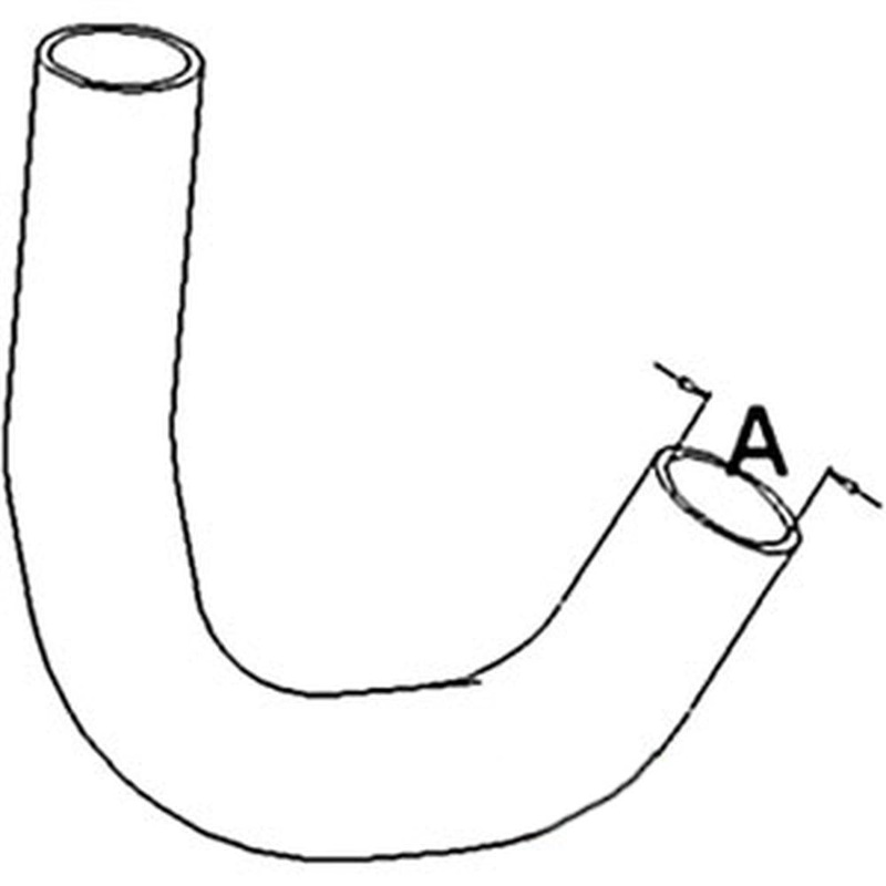 72104395 New Lower Radiator Hose 1.08" Fits Allis Chalmers Compact Tractor 5220