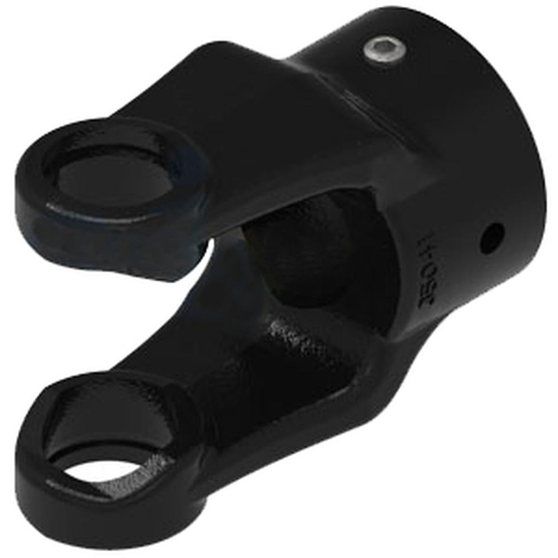 A-8003524H-AI Round Bore Implement Yoke (w/ Keyway & Set Screw)