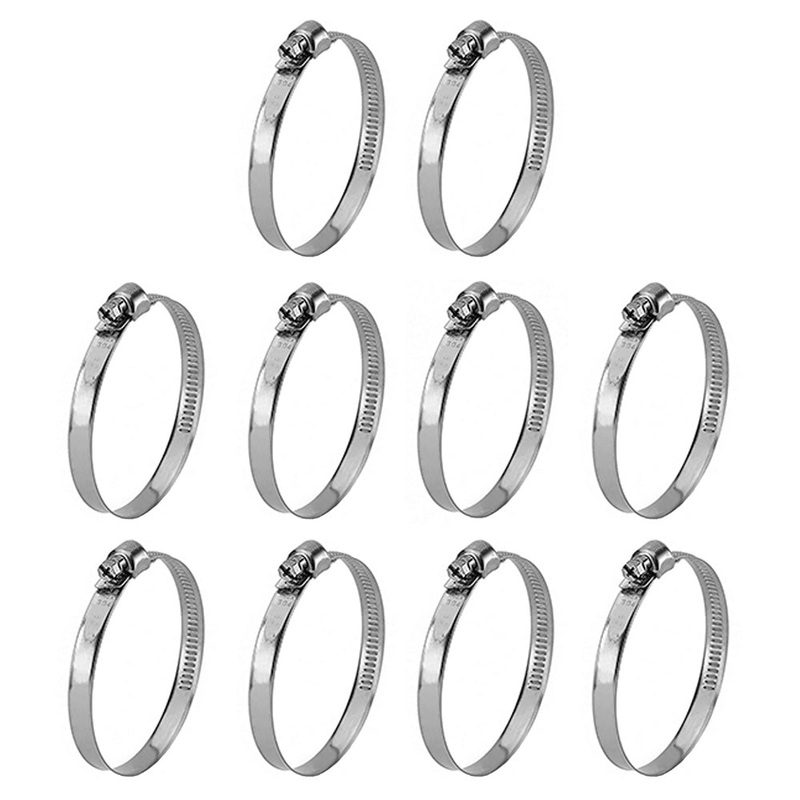 Pack of 10 5"-7" Hose Clamps Fits Case-IH Harvester Tractor Models