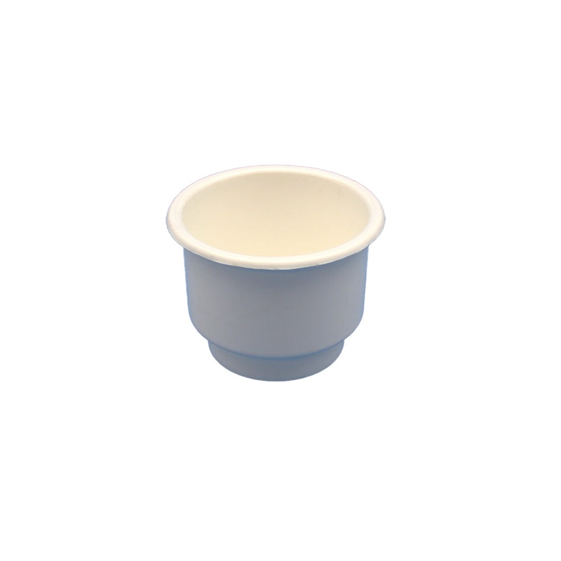 Single Plastic Two Tiered White Plastic Cup Drink Can Holder Boat RV Drain Hole