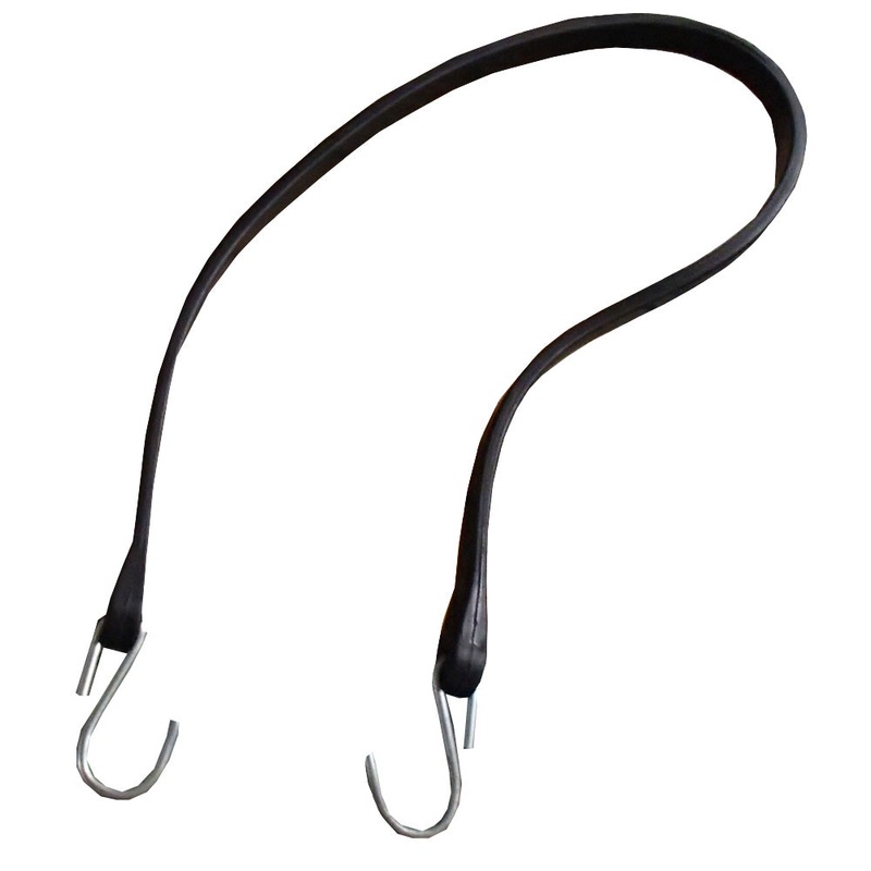 (1) Tarp Strap 41" Long Natural Rubber Bungee Cord Tie-Down with Hooks