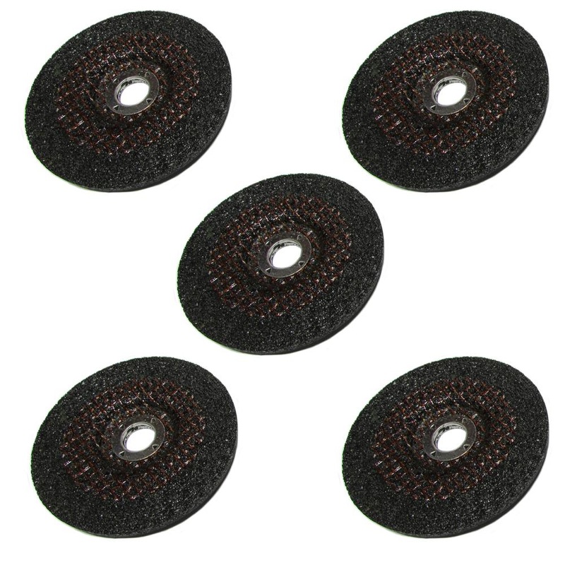 5-Pack  4" x 1/4" x 5/8" Metal Grinding Wheels fits Angle Grinders T27 Discs