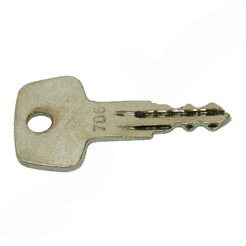 706 One New Replacement Ignition key Replaces Liebherr Fuel Cap Part Number 706