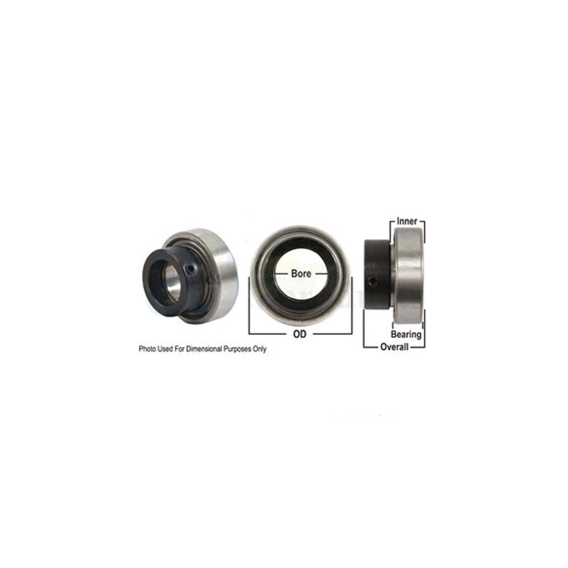 A-RA106RR-I-AI Bearing, Ball; Cylindrical W/ Collar, Non-Relubricatable