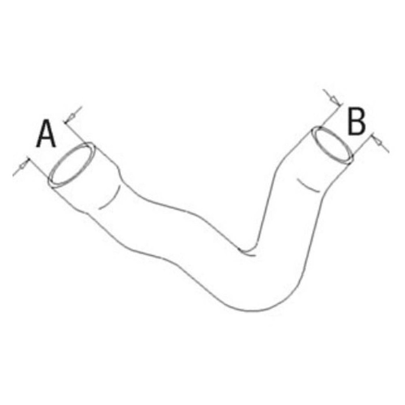 Lower Radiator Hose Fits 240 253 3698937M1