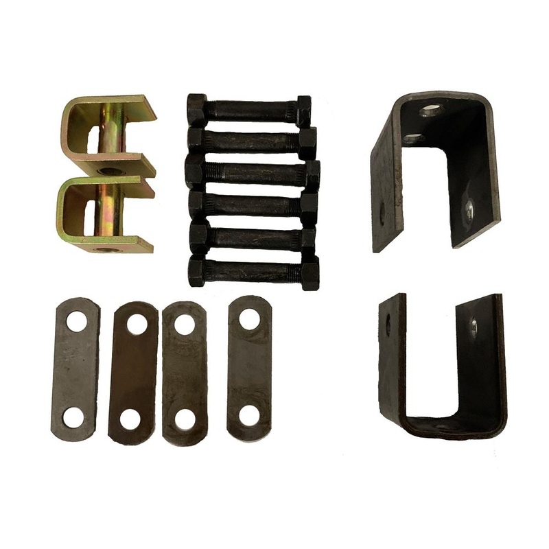 Trailer Axle Single Hanger Kit for Double Eye Springs