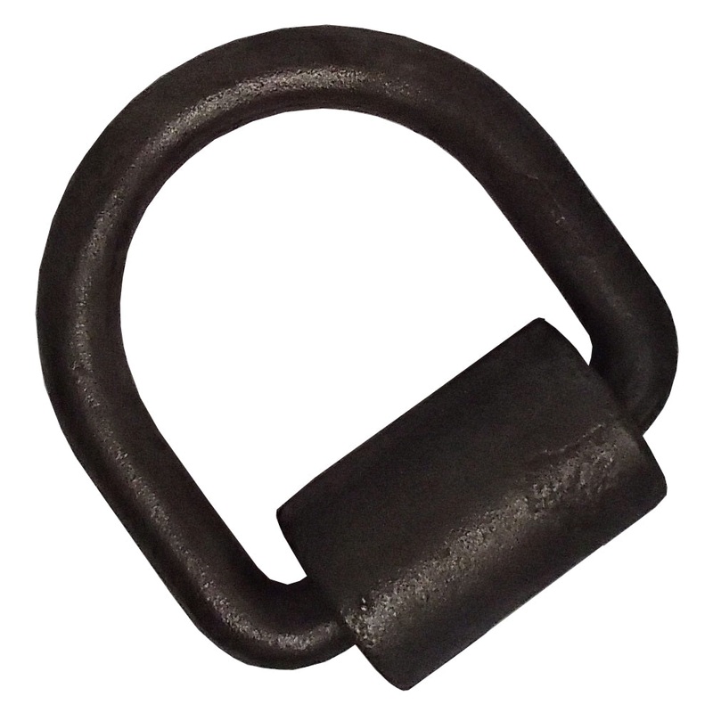 Weld-on 1/2" D Ring Tie Down Rope Loop Zinc 12,000 Rated Trailer Motorcycle ATV