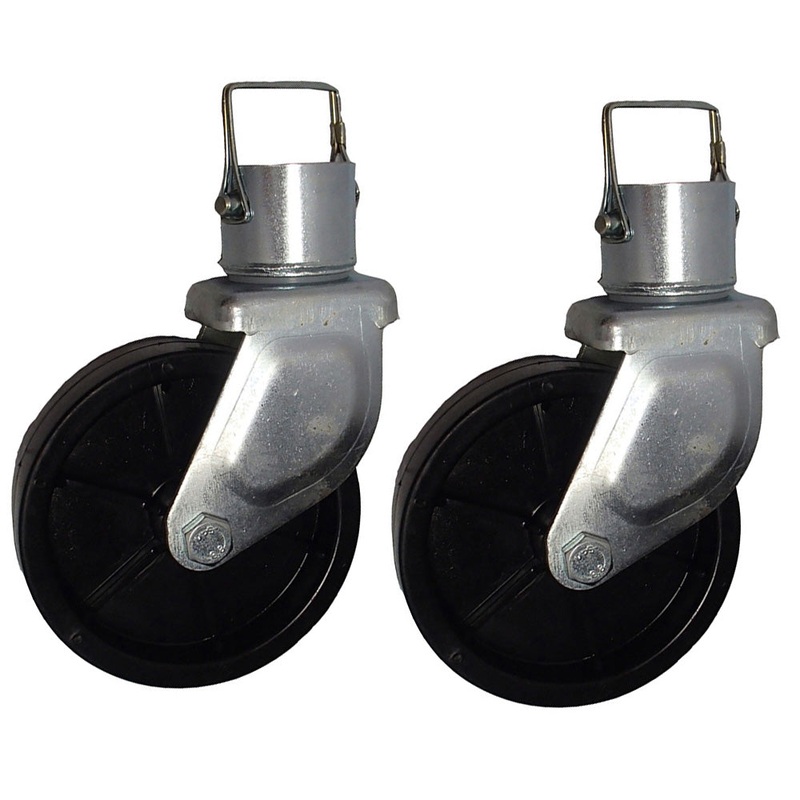 2 Pc 6" Trailer Jack Swivel Caster Wheel with Pin Boat Hitch Replacement