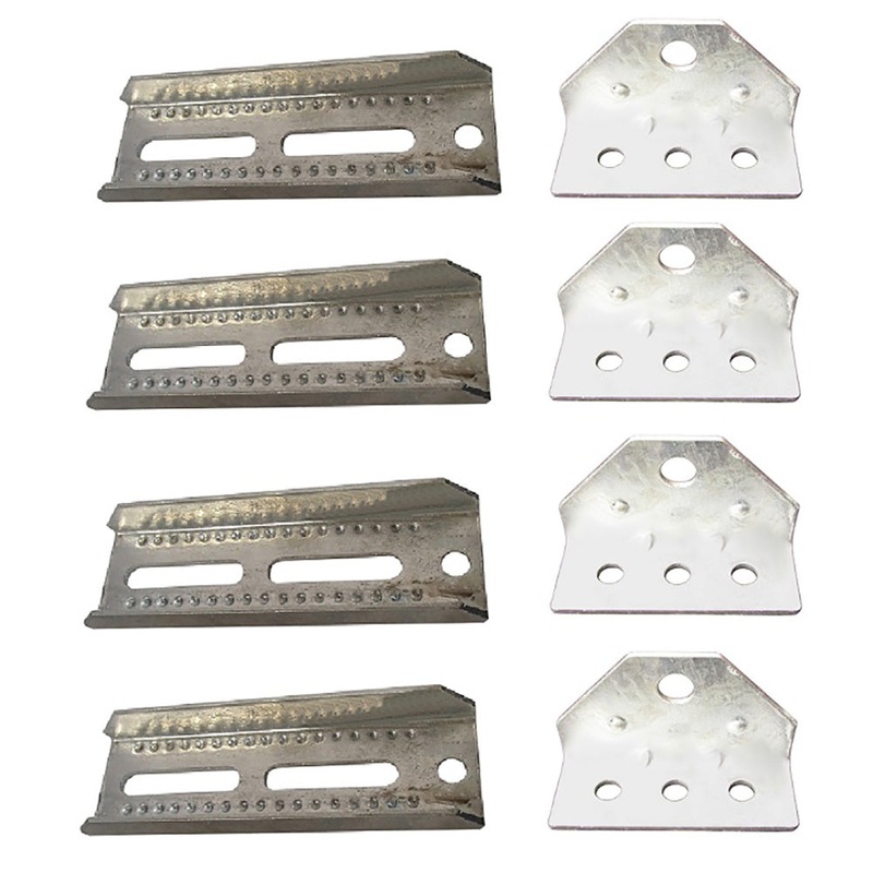 (4) Pontoon Boat Trailer 8" Bolster Bunk Board Adjustable Swivel Bracket Kits