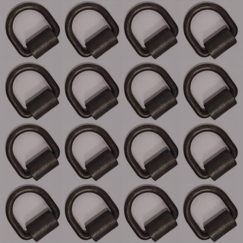 (16) 1/2" D Ring Weld On Flatbed Truck Trailer Ratchet Strap Cargo Tie Down Ring