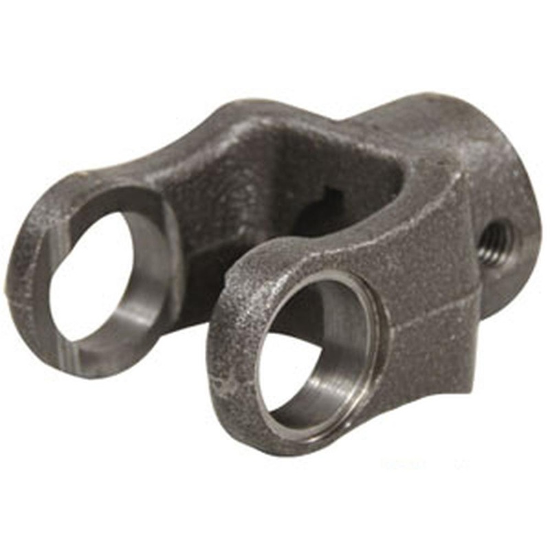 A-800-0612-AI Round Bore Implement Yoke (w/ Keyway & Set Screw)