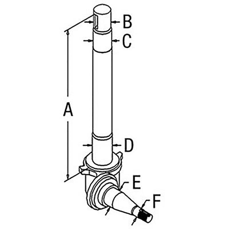 D2NN3106B New Left Hand Spindle Fits Ford/New Holland Tractor 5200 7200