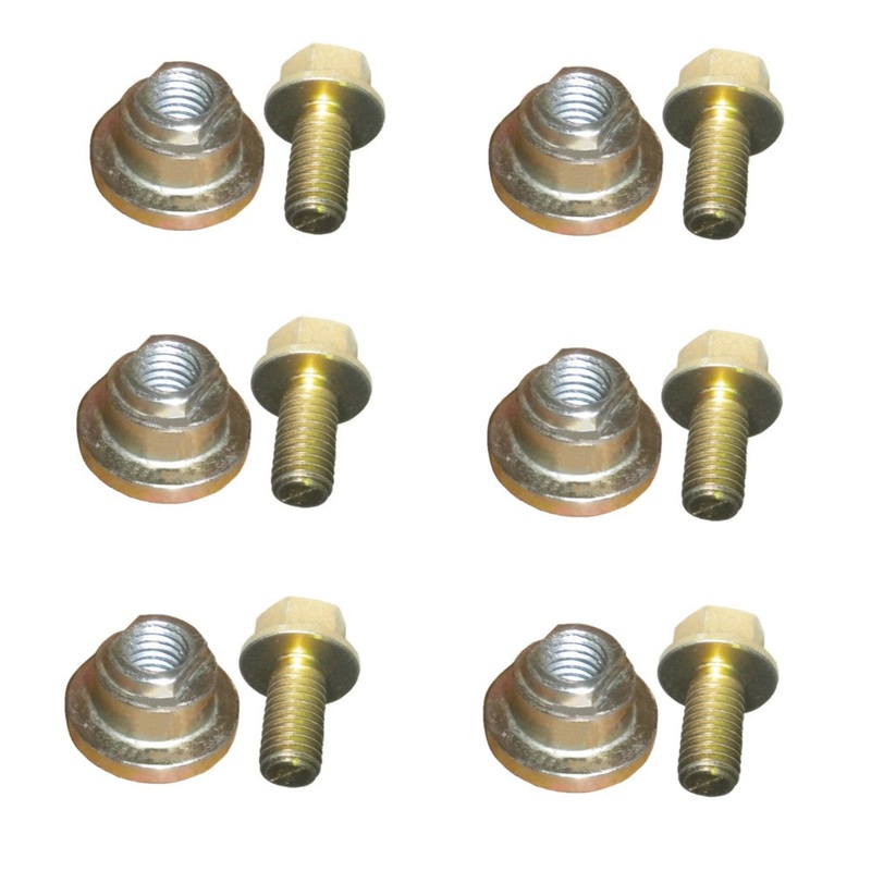 Kit (6) Disc Mower Screws 86515925 (6) Disc Mower Blade Nuts 87053834