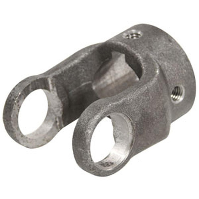 A-800-1224-AI Round Bore Implement Yoke (w/ Keyway & Set Screw)