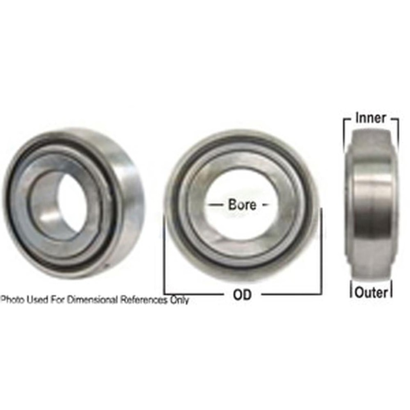 A-W209PPB4-I-AI Disc Bearing; Spherical, Round Bore, Pre-Lube