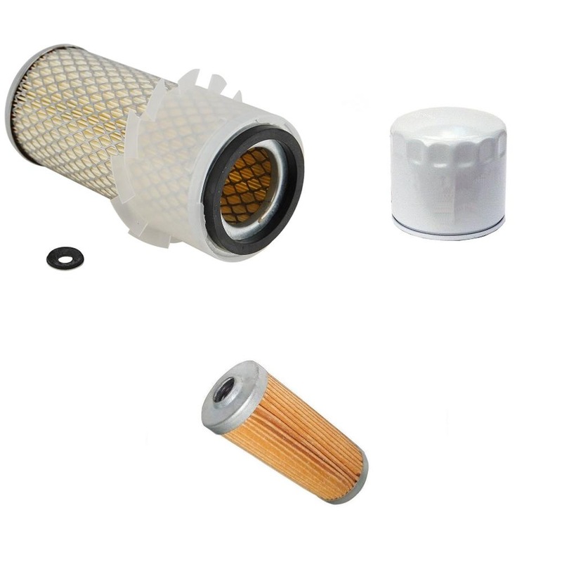 New Filter KIT Air/Fuel/Oil Fits Kubota B7200D B7200E B8200E B8200D