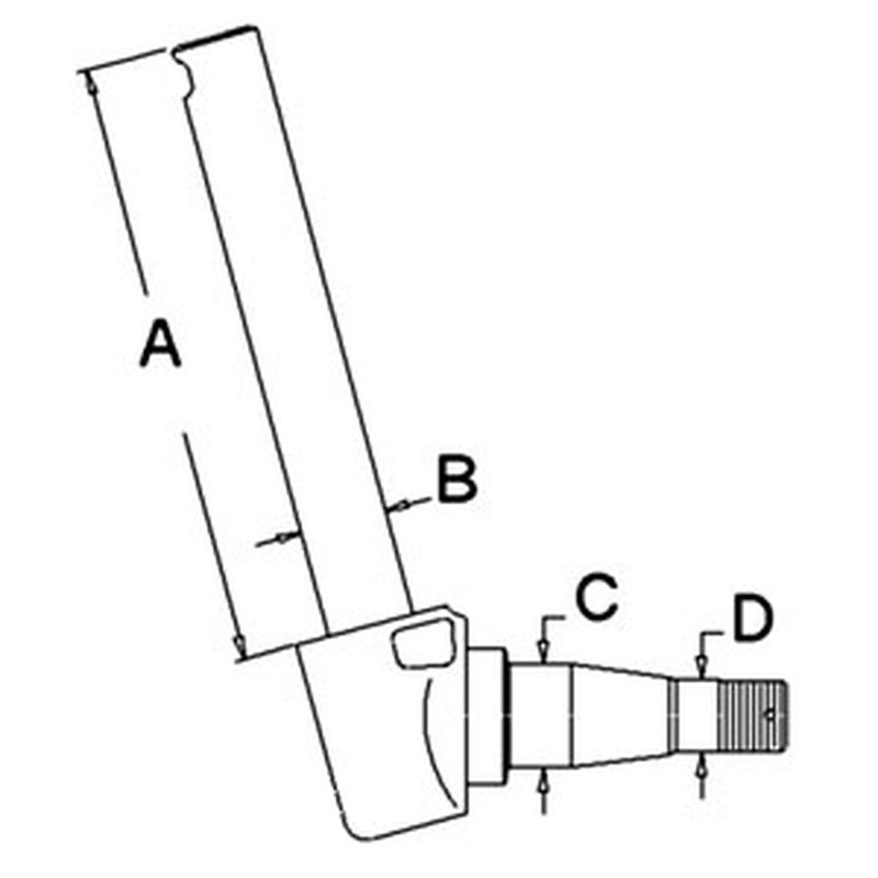 Right Hand Spindle Fits 20F 30H 40E 1693305M93 1693305M93-A