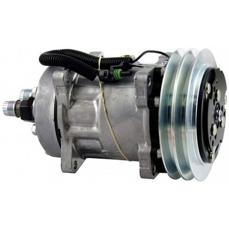 8815000 New Sanden SD7H15, FLX7 Compressor, w/ 2 Groove Clutch