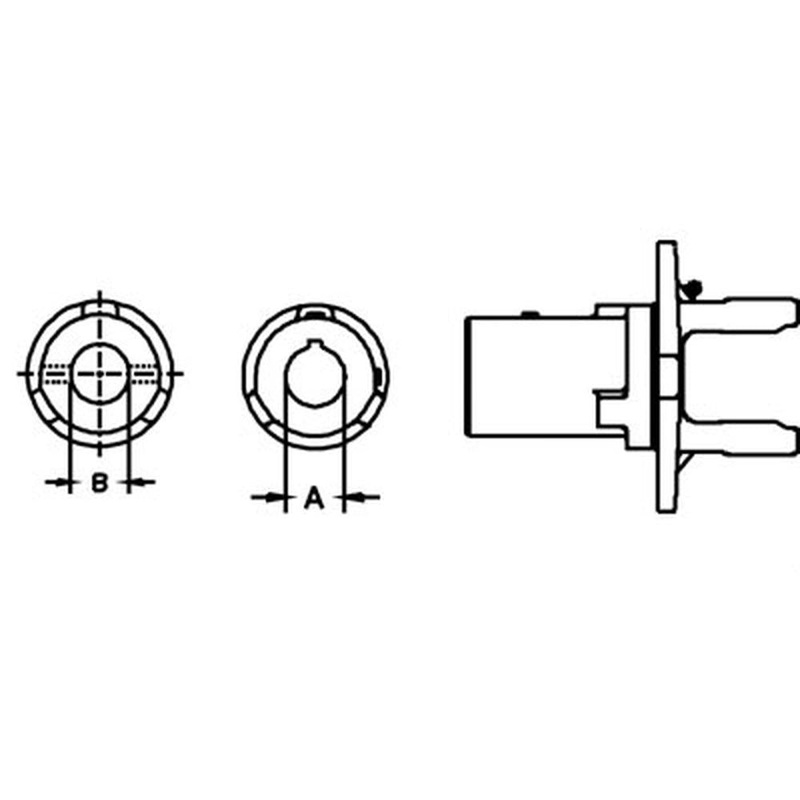 A-825-3524-AI 35 Series Round Bore Yoke