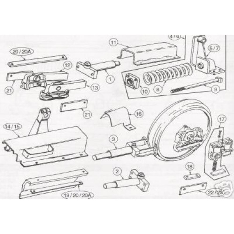 Track Adjuster Fits Case Dozer Late R54459 R57442 550