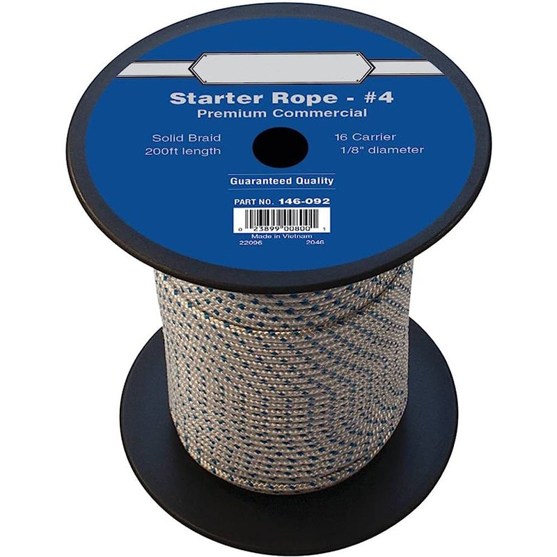 200' 4mm Smooth Braid Nylon Starter Rope Recoil Pull Cord String