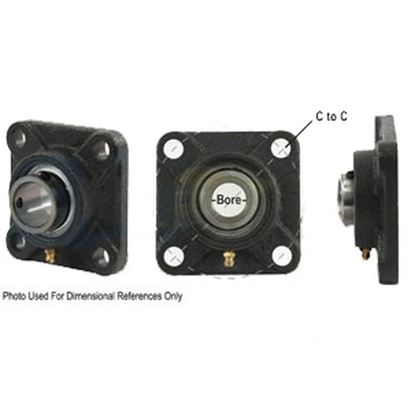 A-SAFNR58R-I-AI 4 Bolt Flanged w/ Set Screws