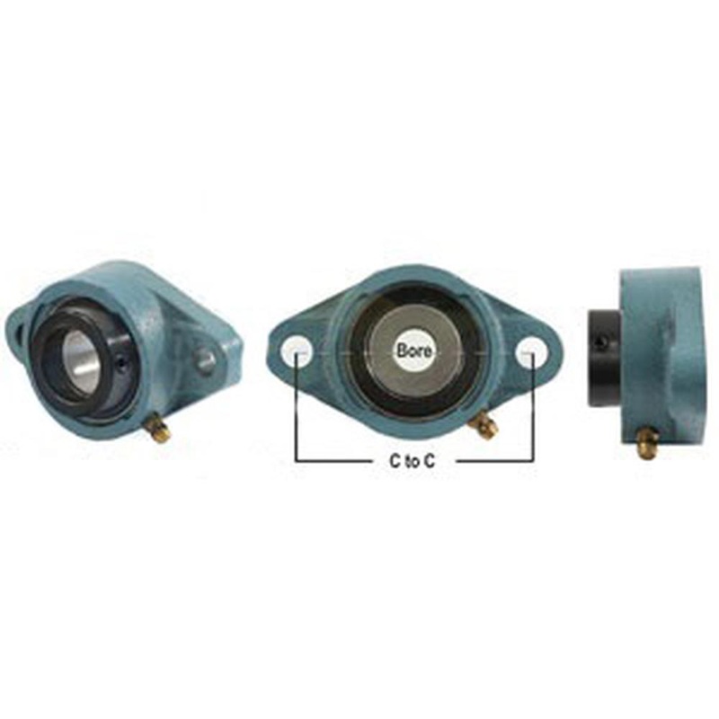A-WGTZ24-I-AI 2 Bolt Flanged Bearing W/ Lock Collar, Re-Lubricatable