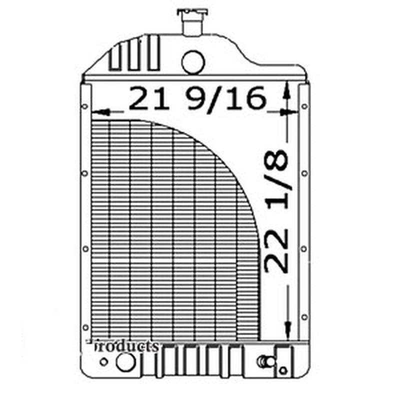 303369641  Radiator for White 2-85 2-105 Tractors