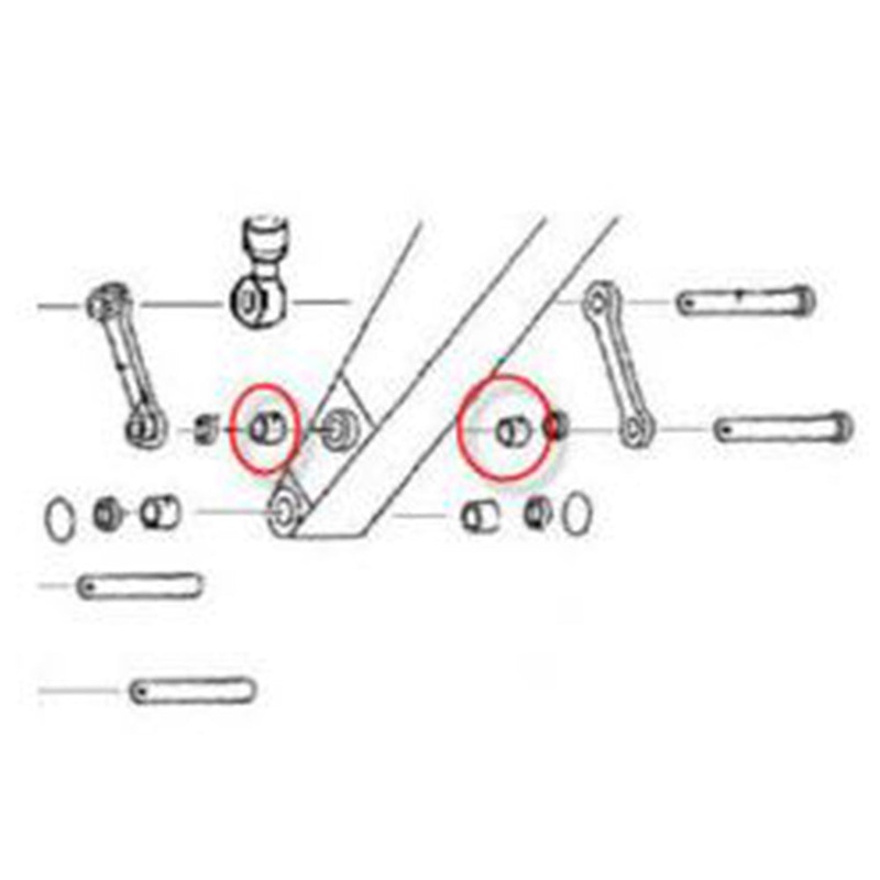 4344898 Bushing - Fits HITACHI ZX120, ZX120-3, ZX135US, ZX135US-3, ZX135US-5N