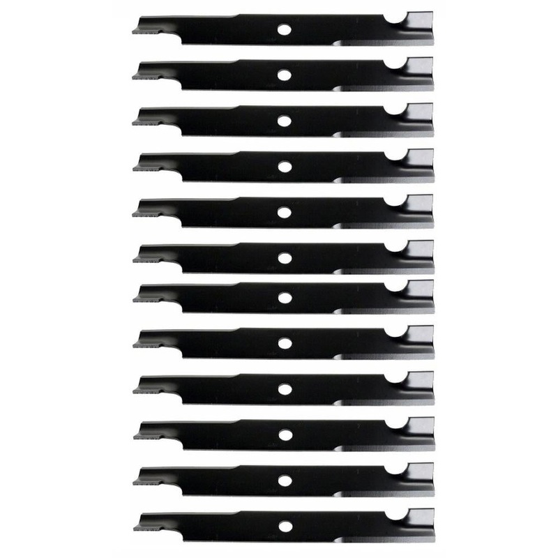 (12) 103-2508 Replacement Notched Mower Blades Fits Exmark Lazer Z Turf Tracer