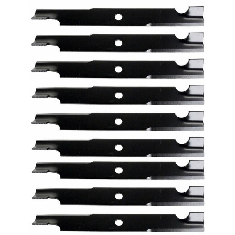 (9) Replacement 18" X 5/8" Notched Lawn Mower Blade Fits Multiple Makes & Models