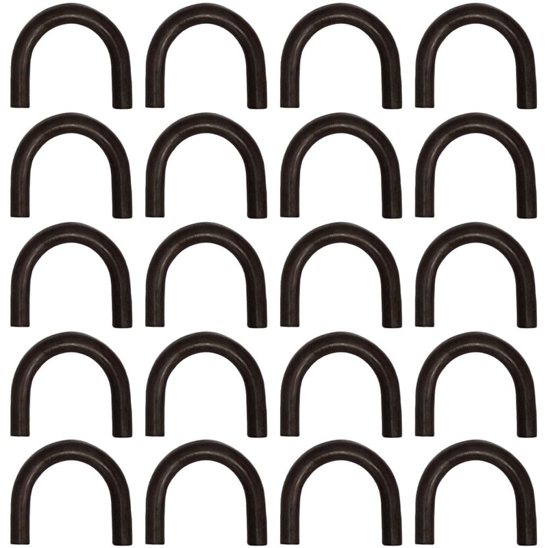 Twenty 1/2" Thick Weld on Steel D-Rings TL20012 Loop Rope Chain Boat ATV Carrier