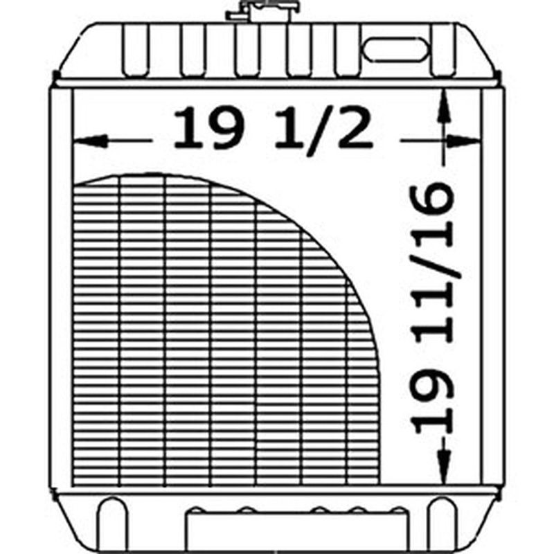 Radiator Fits New Holland LX665 LX865 L865 LS180 LX885 86534243 Fits John Deere
