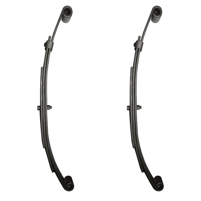 2 Pack Double Eye Trailer Leaf Springs 3 Leaf 20-3/8" Length 1,000 Lb Capacity