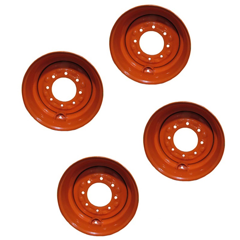 (4) NEW Skid Steer Wheel Rim Fits Bobcat 753 763 773 742 743 751 16.5X8.25X8