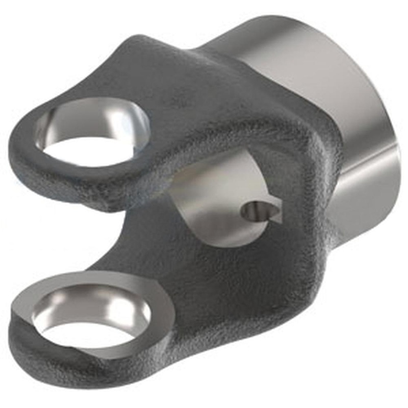 A-10001-1058-AI Implement Yoke, 1 1/4" Round Bore, 1/4" Keyway, W/ Set Screw