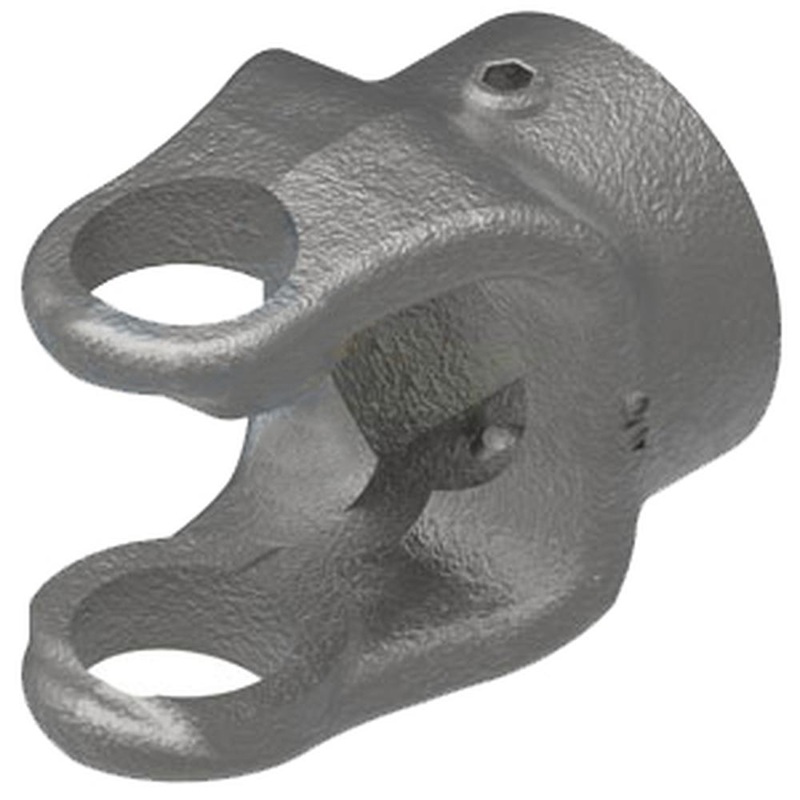 A-806-0520-AI Round Bore Implement Yoke (w/ Double Keyway & Set Screw)