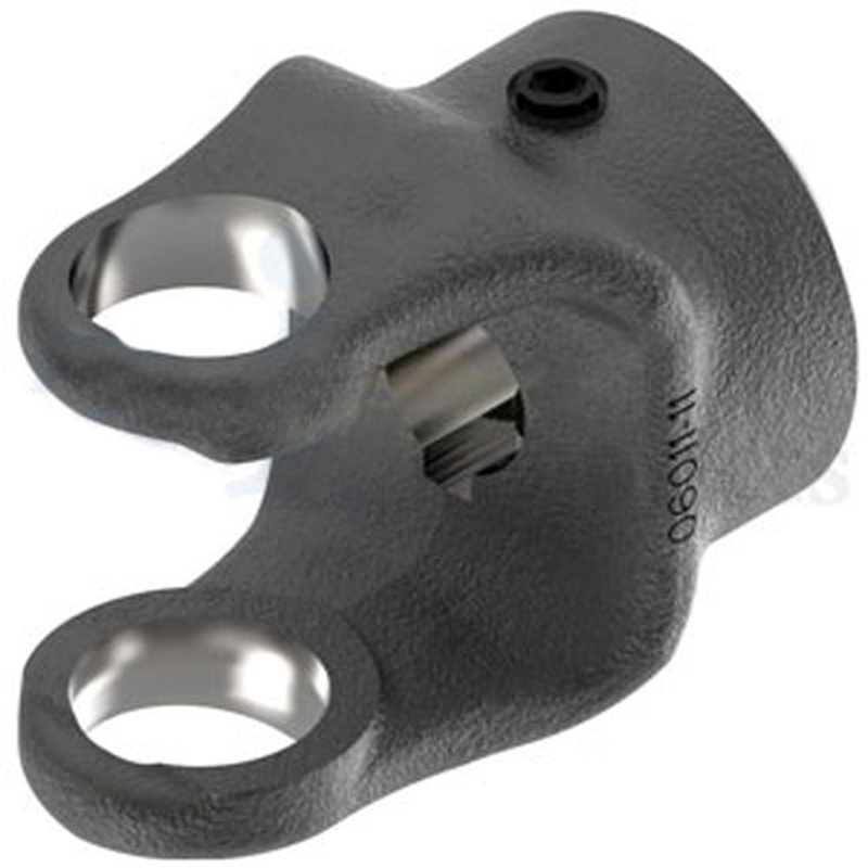 A-806-0612-AI Round Bore Implement Yoke (w/ Double Keyway & Set Screw)