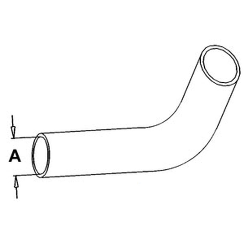 R38312 New Upper Radiator Hose 1.5" I.D Fits John Deere 2510 2520 301A