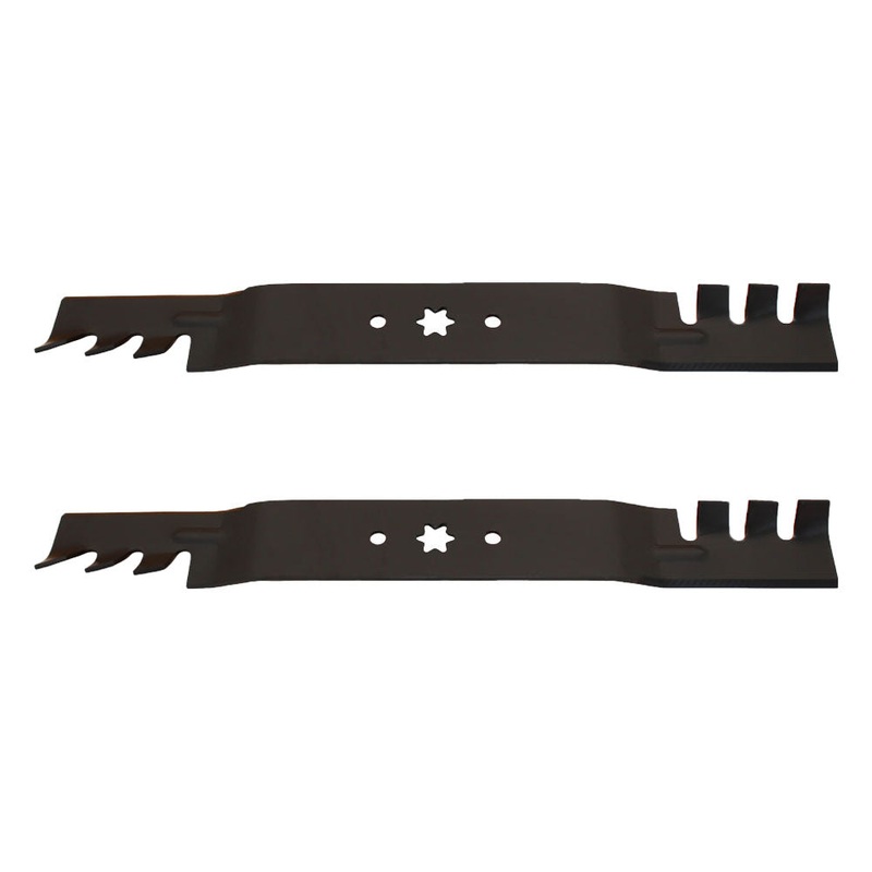 (2) 742-0616 Toothed Mulching Blades Fits Cub Cadet, Fits MTD, Fits Troy-Bilt
