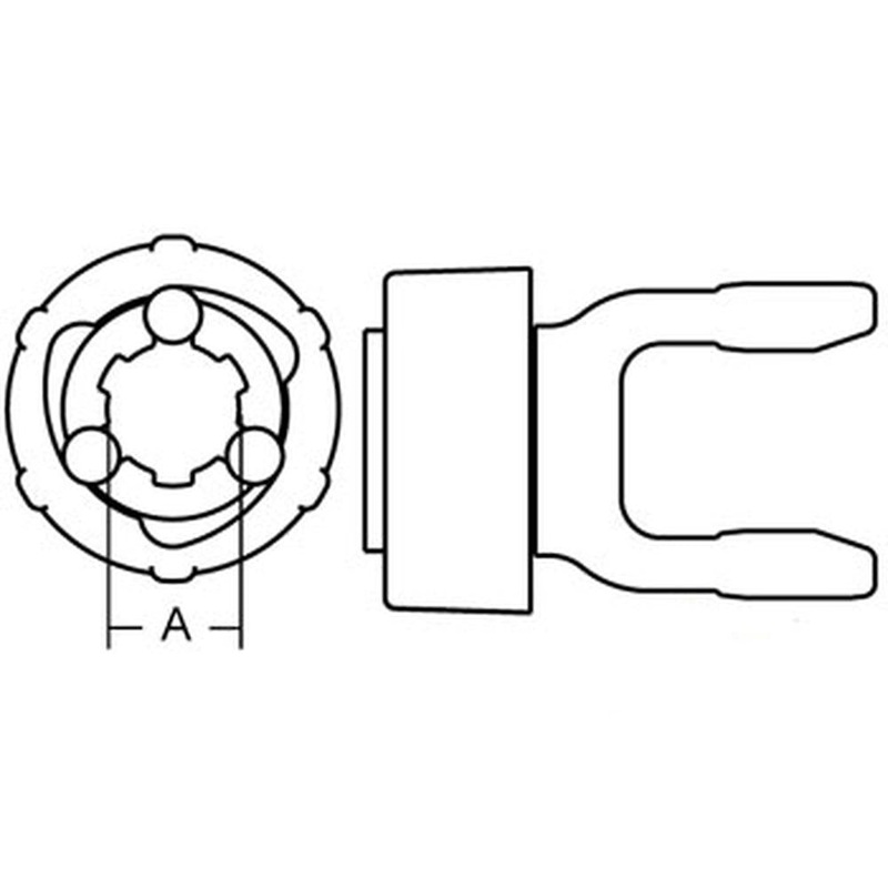 A-101-3506-AI Safety Slide Lock Tractor Yoke