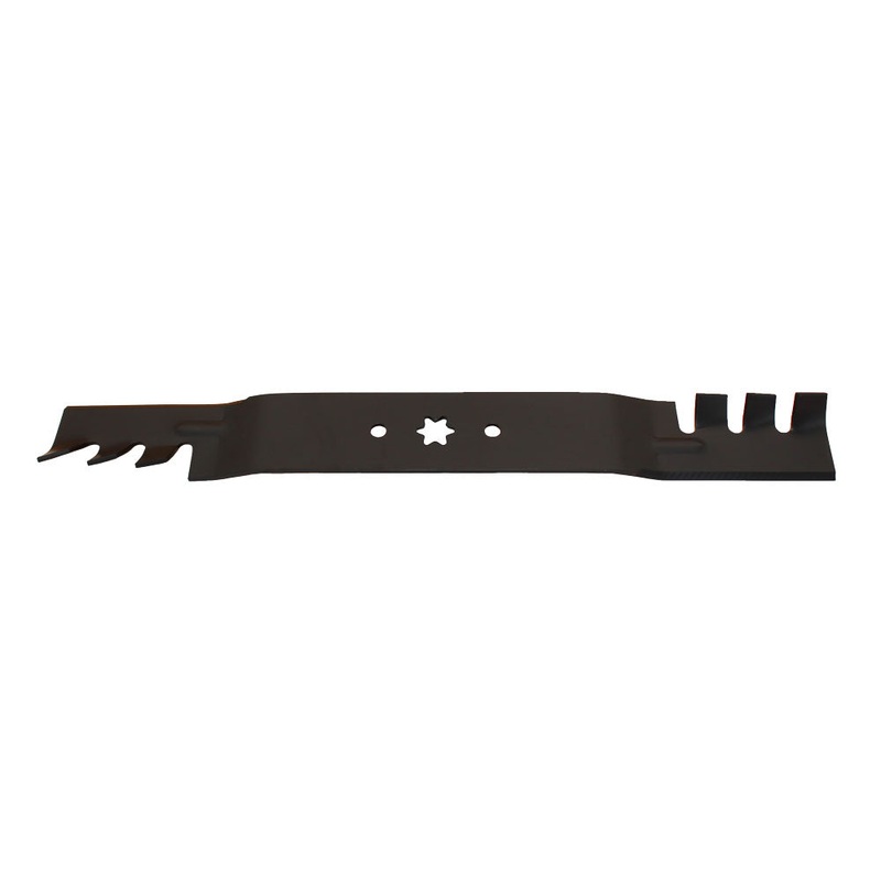 Replacement 21-3/16" X 6 Point Star Mulching Blade- Toothed Fits MTD Mowers